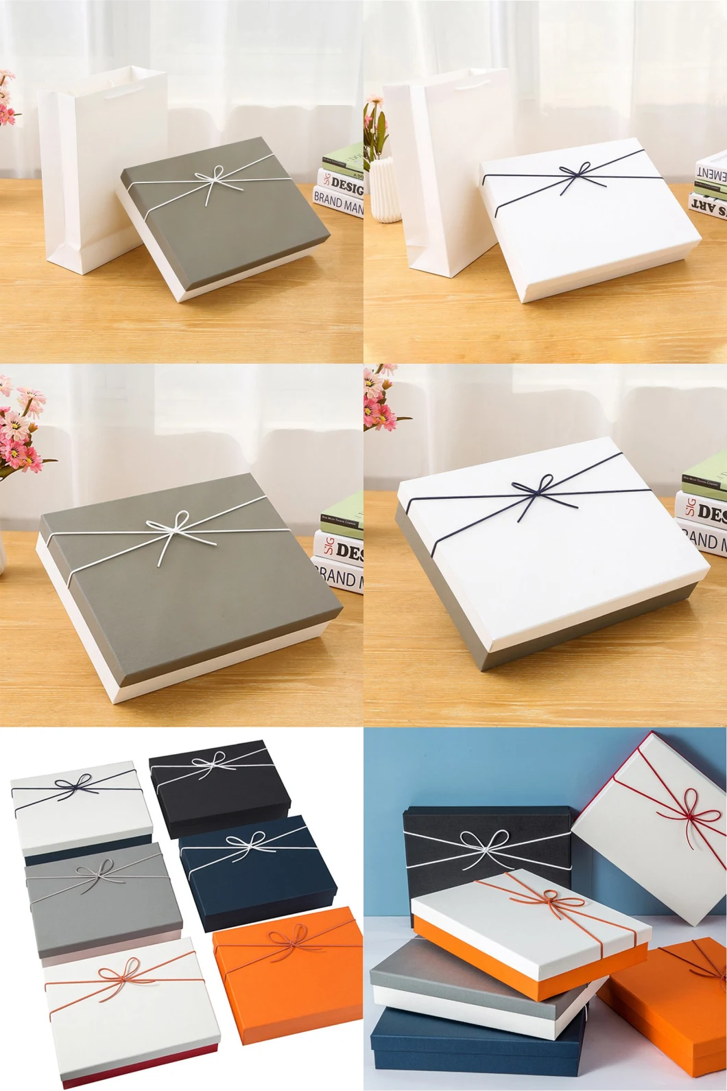 Custom Designs Luxury Retail Clothing Jewellery Gift Paper Box Package Craft with Logo Splice Color Paper Packaging Box